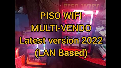 PISO WIFI / MULTI VENDO Latest Version 2022 (LAN Based).